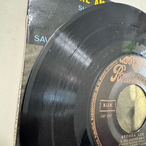 BRENDA LEE ALL ALONE AM I 45 RPM 7" FRENCH EP w/ Picture Sleeve - Picture 5 of 8